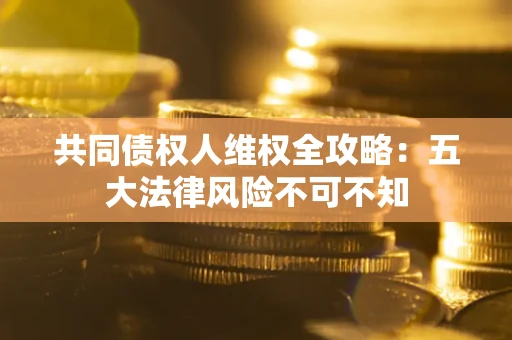 武汉共同债权人维权全攻略：五大法律风险不可不知