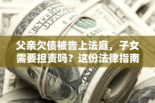 武汉父亲欠债被告上法庭，子女需要担责吗？这份法律指南必须看完