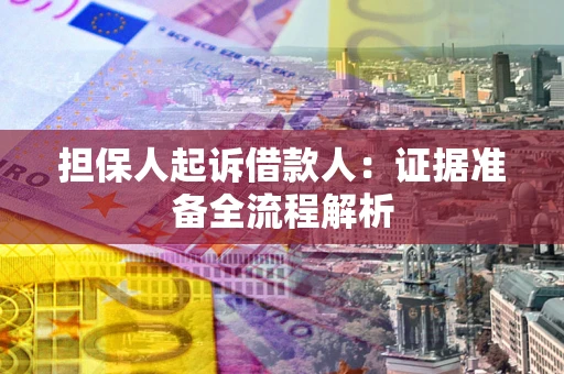 武汉担保人起诉借款人：证据准备全流程解析
