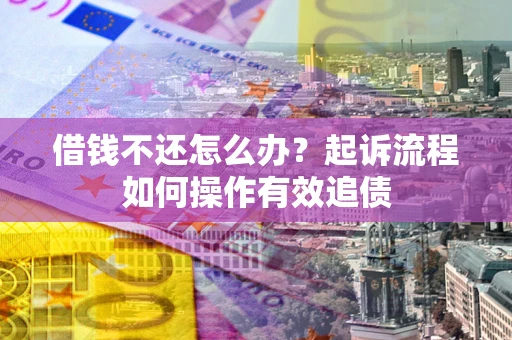 武汉借钱不还怎么办？起诉流程如何操作有效追债