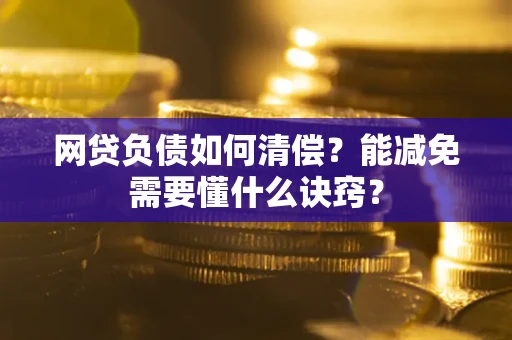武汉网贷负债如何清偿？能减免需要懂什么诀窍？