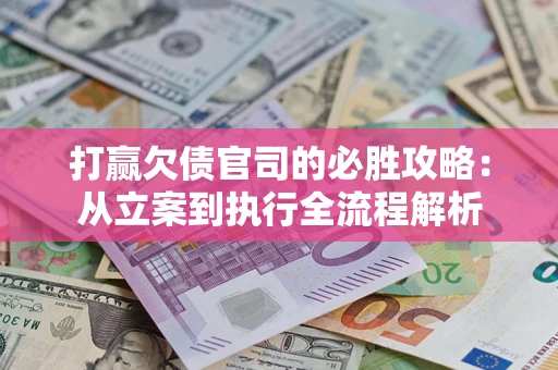 武汉打赢欠债官司的必胜攻略：从立案到执行全流程解析