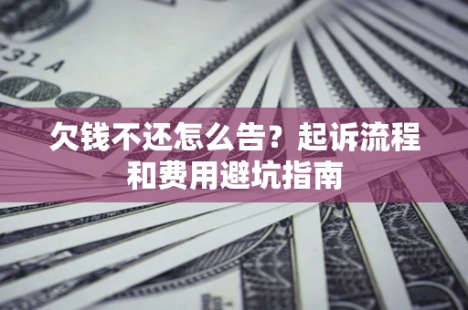 武汉欠钱不还怎么告?起诉流程和费用避坑指南 武汉欠钱不还怎么告?起诉流程和费用避坑指南