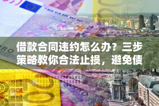 武汉借款合同违约怎么办？三步策略教你合法止损，避免债务危机升级