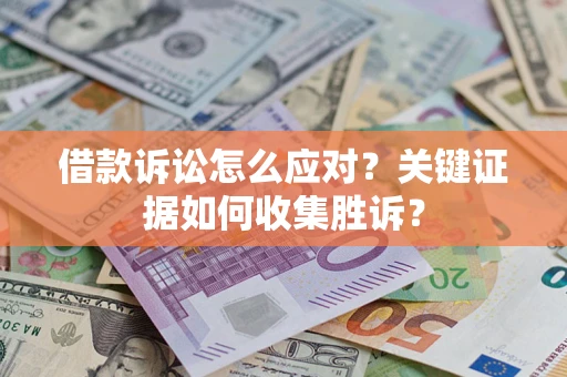 武汉借款诉讼怎么应对？关键证据如何收集胜诉？